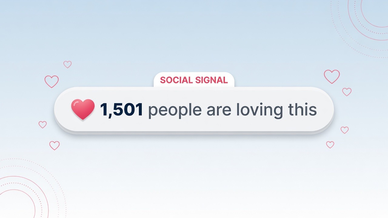 Social Signals live counter badge: 1,501 people are loving this