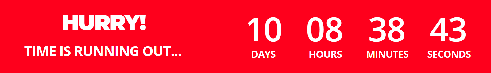 Standard countdown timer