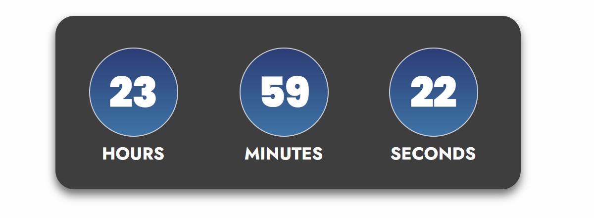 Slim countdown timer