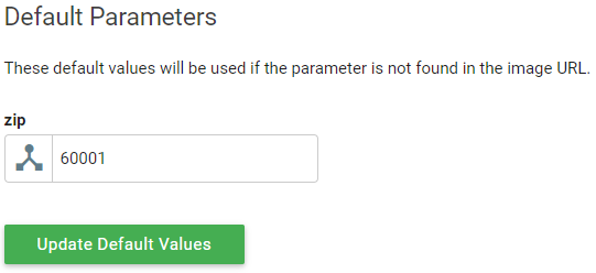 Default Parameter Screenshot