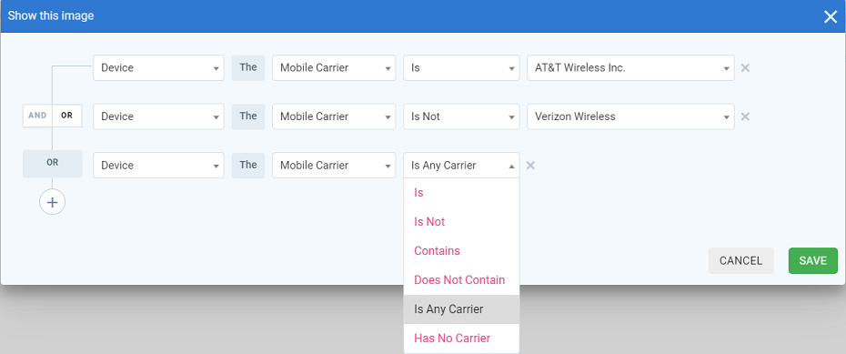 Mobile Carriers Screenshot